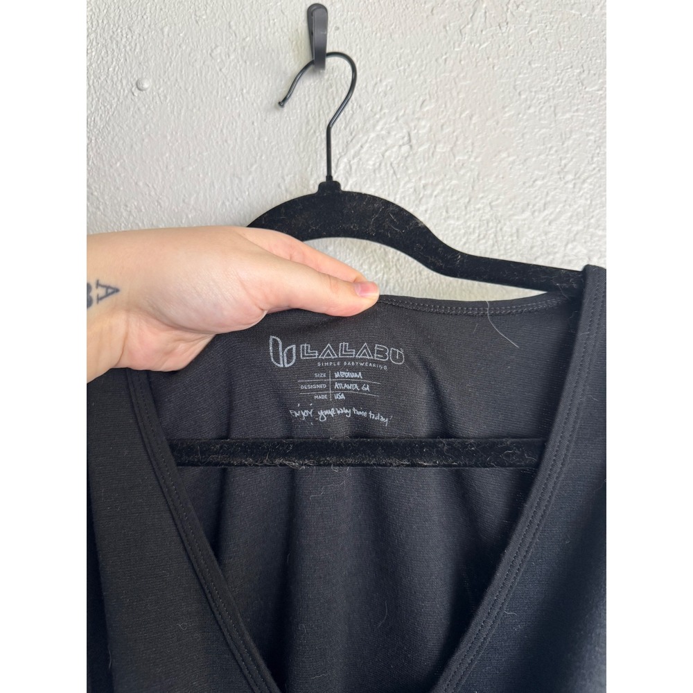 Lalabu Soothe Shirt Simple Babywearing Tank Top Medium Black Nursing‎ Carrier - Picture 4 of 8